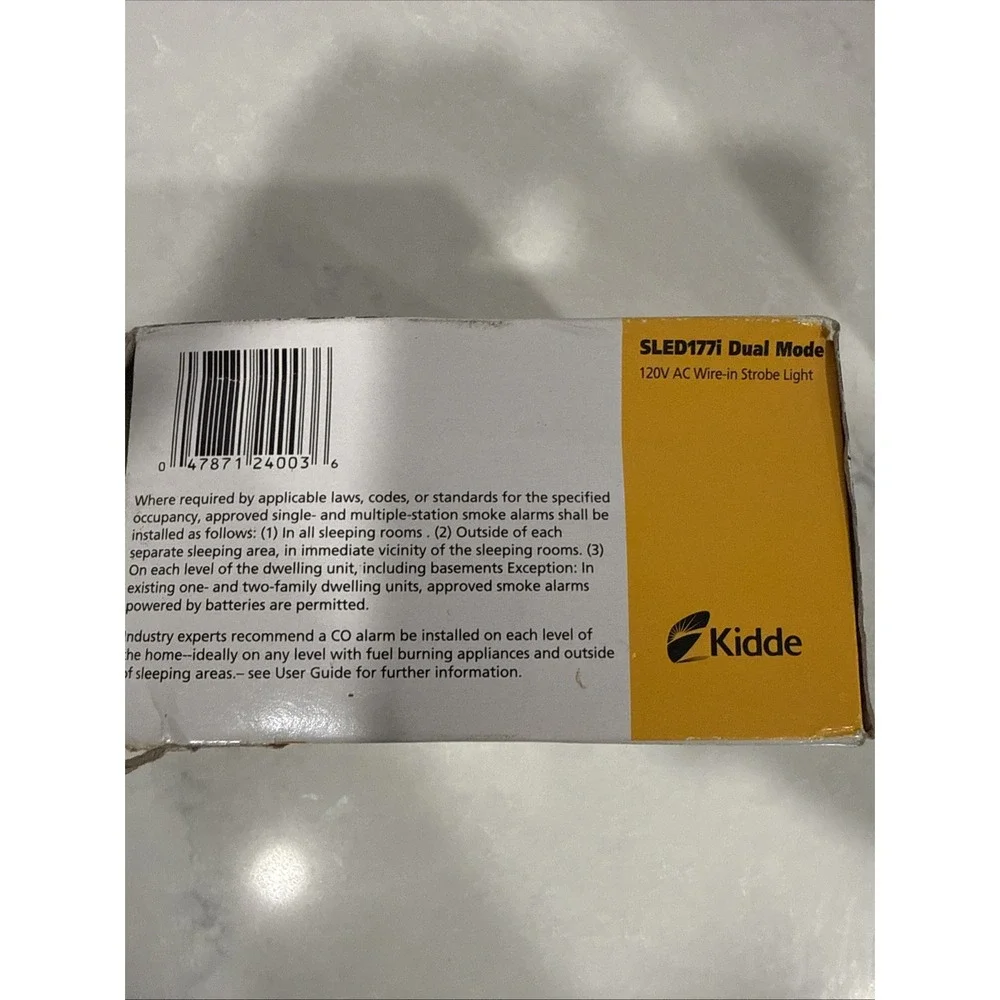 Kidde SLED177i Dual Mode Strobe Light for Hearing Impaired